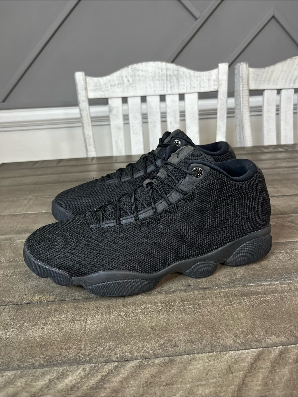 Nike Air Jordan Horizon Triple Black Sz 11.5 - Picture 2 of 5